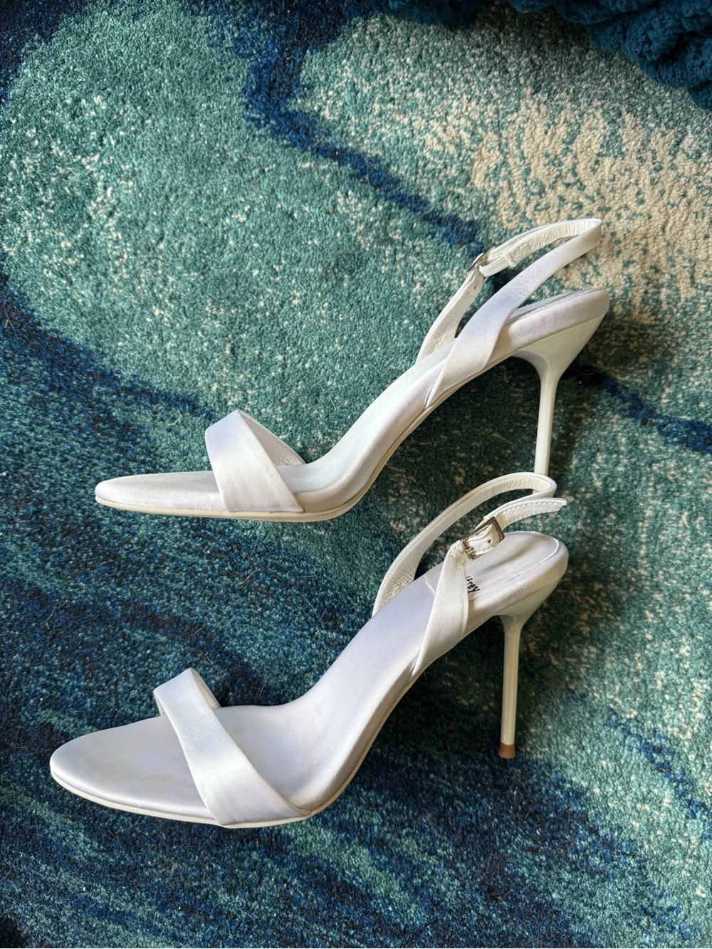 Jeffrey Campbell Go-Getter Slingback Heels, White Satin, US W7
